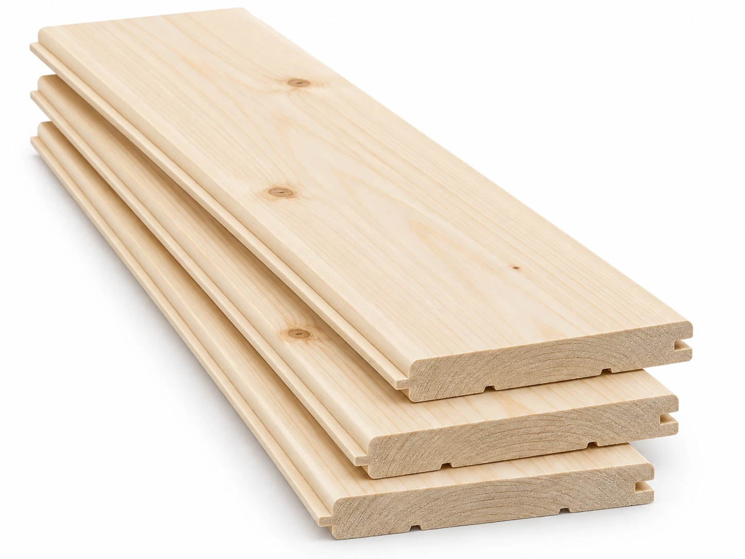 Вагонка штиль со скруглёнными кромками на белом фоне, иллюстрация